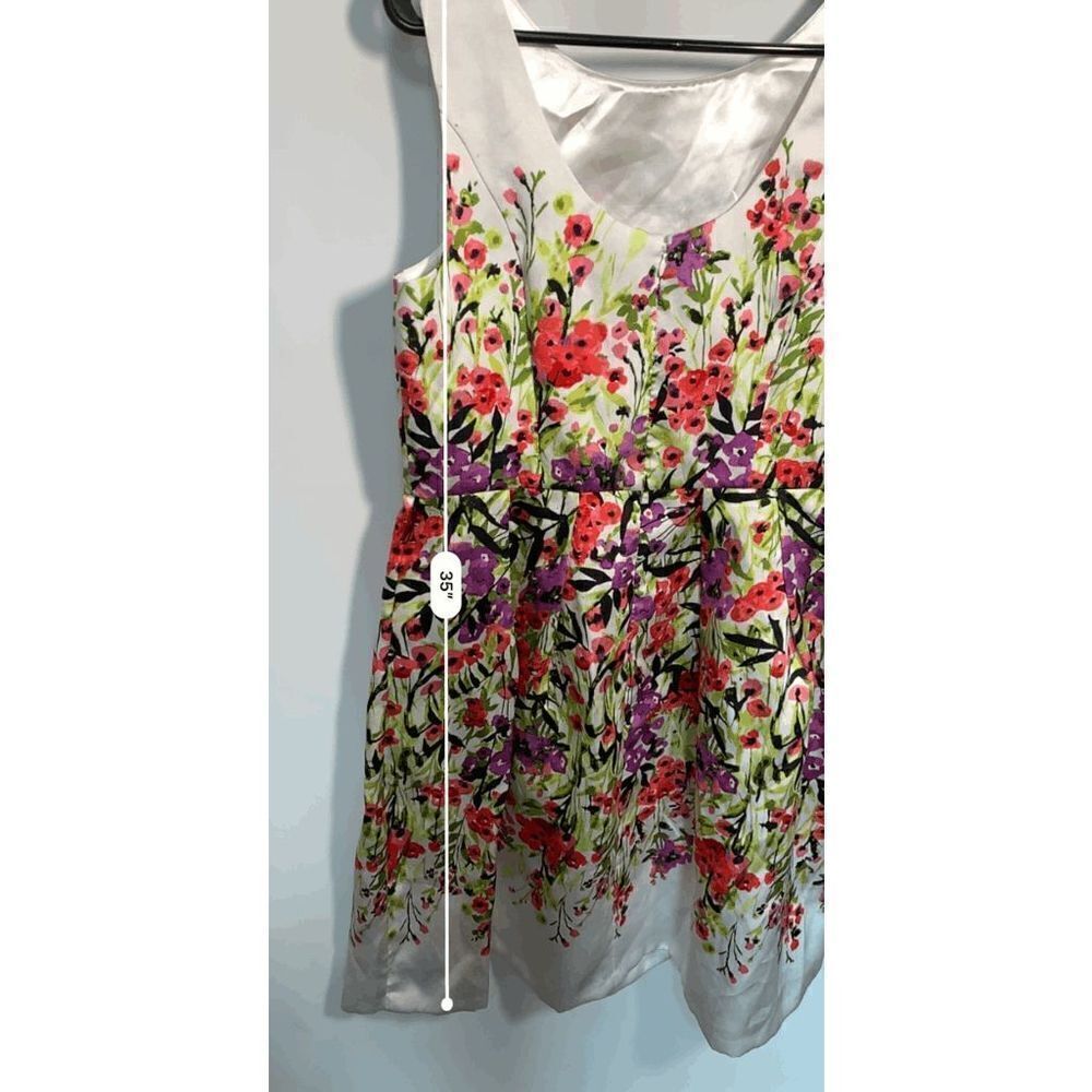 LUXE by Carmen Marc Valvo Sleeveless Floral Midi Dress - Picture 2 of 5
